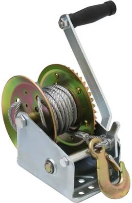 Around Tow Cable with Hand Gear Winch Two-Way Ratchet Heavy Duty Cable Machine Winch 10 m Towing Cable