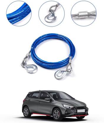 AYW Super Strong Stainless Steel Towing Cable With Dual Hook For Vehicle-143 4 m Towing Cable