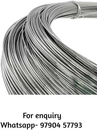 Sparesdeal 1MM STAINLESS STEEL WIREROPE HOSTING/ LIFTING/ ELEVATORS/ FISHING/CRAFTING/SPORT 100 m Towing Cable