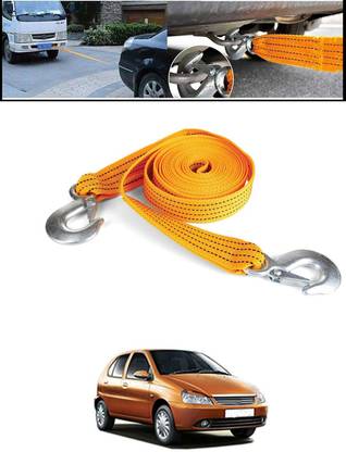 MATIES Univelsal Hub Heavy Duty Nylon Towing Rope with Self-Locking Hooks 149 2.5 m Towing Cable