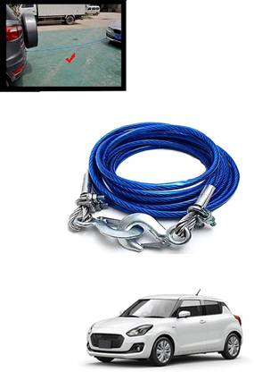 MSNP Super Strong Emergency Towing Cable With Dual Hook For Vehicle-179 4 m Towing Cable