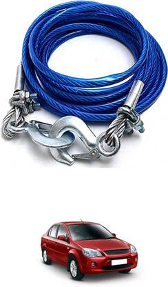 monolive Super Strong Blue 12mm Emergency Heavy Duty Steel Towing Cable For Car-148 4 m Towing Cable