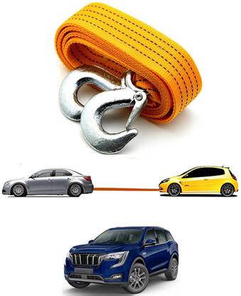 monolive 3Ton Strong/Non-Slip Heavy Duty Nylon Yellow Towing Rope For Vehicle-323 2.5 m Towing Cable