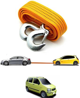 monolive 3Ton Strong/Non-Slip Heavy Duty Nylon Yellow Towing Rope For Vehicle-303 2.5 m Towing Cable