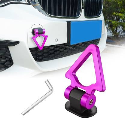 GONAMA Car Tow Hook Universal Decorative V Shape Racing Style Trailer Hook Sticker 9 m Towing Cable
