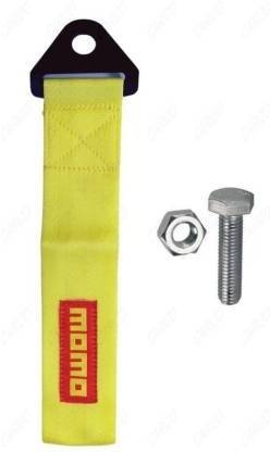 way2gmart Premium Universal Front & Rear Tow Strap/Tow Hook Towing Belt (neon momo) 0.2 m Towing Cable