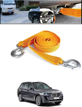MATIES Univelsal Hub Heavy Duty Nylon Towing Rope with Self-Locking Hooks 314 2.5 m Towing Cable