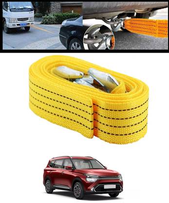 CCMM High Strength & Durability Nylon Yellow Towing Rope For Car-50 2.5 m Towing Cable