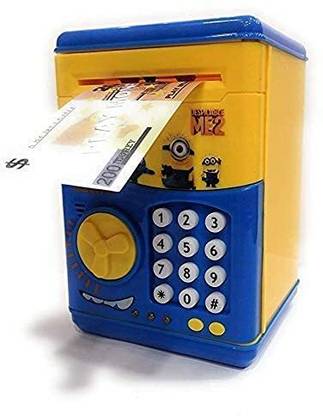 Nshoe Any time money machine toy for kids safe money ATM box with voice control Coin Bank
