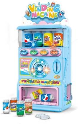 Pepstter Mini Vending Electronic Beverage Drink Machine Toy with Light Sound for Kids