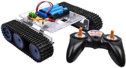 Lyla Robot Learning Kits DIY Smart RC Tank Car Chassis Track Crawler Kits +2.4G Remot Toy Accessory