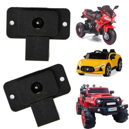 MM toys MM TOYS Charging Socket Part, 6v 12V Kids Car Jeep Bike Ride On, Pack Of 2 Pcs Toy Accessory