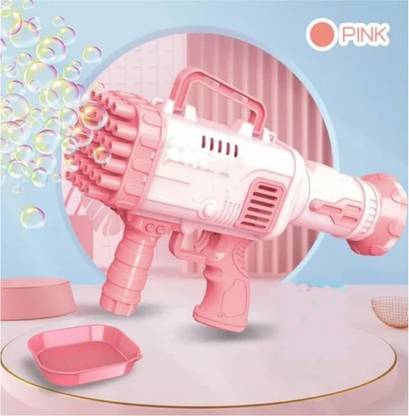 2N2 42 Holes Bubble Gun with Solution, Rocket Boom Bubble Makers for Kids JSRFBG01 Toy Bubble Maker