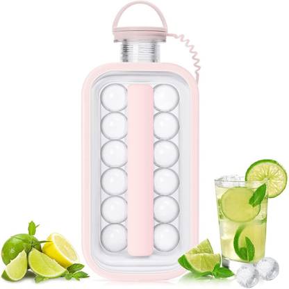 Magicwand 2-in-1 Portable Ice Ball Maker,Juice Bottle,Easy to Make 17 Grids Round Ice Ball Toy Bubble Maker