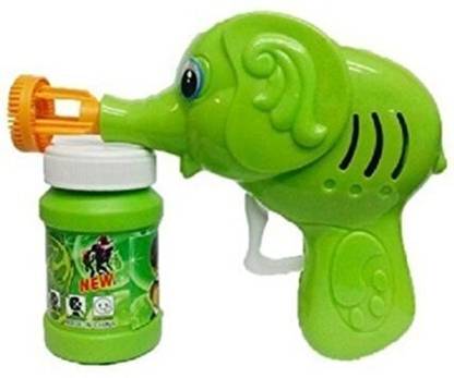nawani Green Toon Hand Pressing Bubble Making Toy Gun Toy Bubble Maker