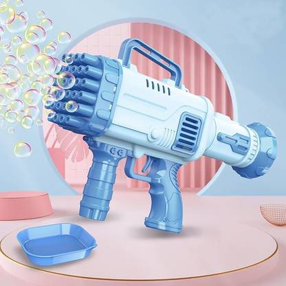 Bogenlite 32 Holes Bubble Gun with Bubble Solution, Rocket Boom Bubble Gun - 2PCS Toy Bubble Maker
