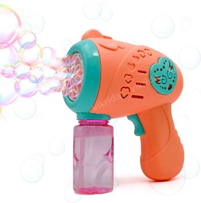 VikriDa Bubble Machine gun for Kids - Leak-Proof Design with 1 Bubble Solution Toy Bubble Maker