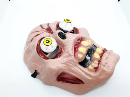 wizerdy MAGICAL HORROR GHOST MASK (MOVING EYES) / BHUT FACE MASK / HALLOWEEN GHOST MASK 1 Magic Tricks