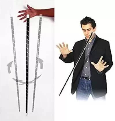 wizerdy DANCING CANE MAGIC TRICK / FLYING STICK MAGIC/ FLOATING WAND MAGIC (ALUMINIUM) 1 Magic Tricks