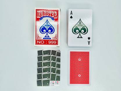 A SARKAR MAGIC WORLD MONSTER NO 999 MARK CARD DECK MAGIC TRICK (RED) 1 Magic Tricks