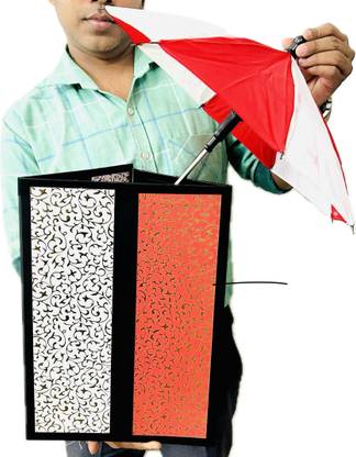 A SARKAR MAGIC SHOP TRIANGLE PRODUCTION BOX MAGIC TRICK / FOLDABLE TRIANGLE PRODUCTION BOARD 3 Magic Tricks