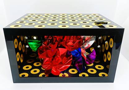 wizerdy BLACK MYSTICAL BOX MAGIC TRICK / DOVE PRODUCTION BOX / FLOWER MIRROR BOX MAGIC 1 Magic Tricks