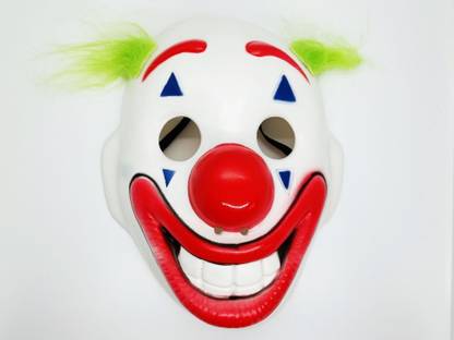 A SARKAR MAGIC WORLD FUNNY JOKER MASK (PLASTIC) / COMEDY JOKER MASK / CIRCUS JOKER MASK Party Mask