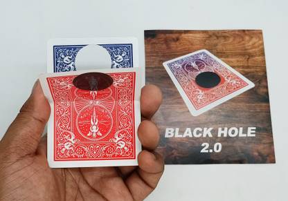 wizerdy BLACK HOLE 2.0 CARD MAGIC TRICK / BLACK HOLE GAFF CARD TRICK / GIMMICK CARD 1 Magic Tricks