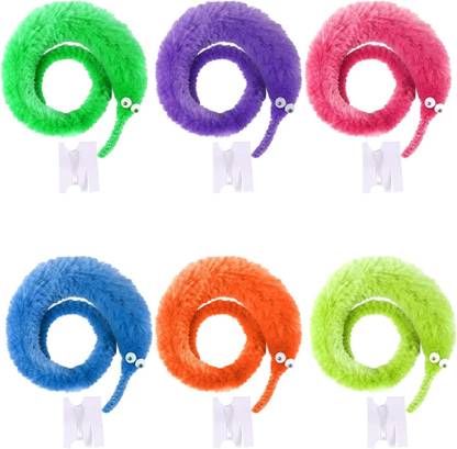 mil9us 3Pack Magic Worm Toys Wiggly Twisty Fuzzy Worms 1 Magic Tricks