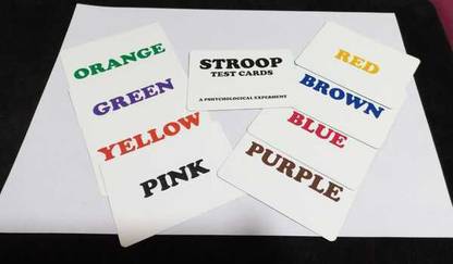 patil magic Stroop Test Cards (set of 2 Test cards) 1 Magic Tricks