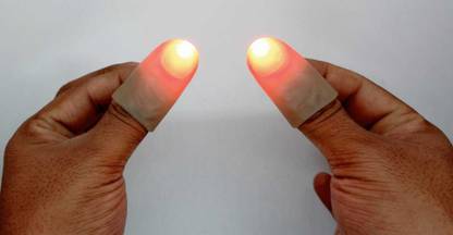 SSR SHOP Thumb TIP Light Magic (Set of 2 Thumbs) / DELIGHTING Thumb Finger Magic (RED) 2 Magic Tricks