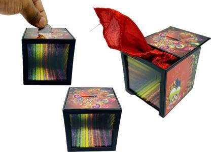 wizerdy WONDER BANK MAGIC TRICK / PRODUCTION GIFT BOX MAGIC TRICK (SMALL) 1 Magic Tricks