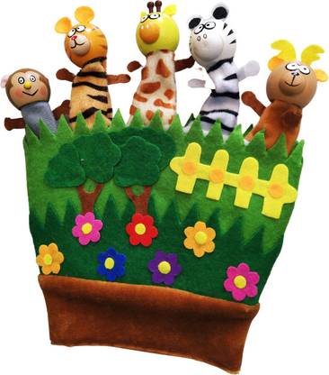 Toodles Family Hand Glove Puppet Storytelling Puppets for Kids Hand Puppets for Kids Hand Puppets