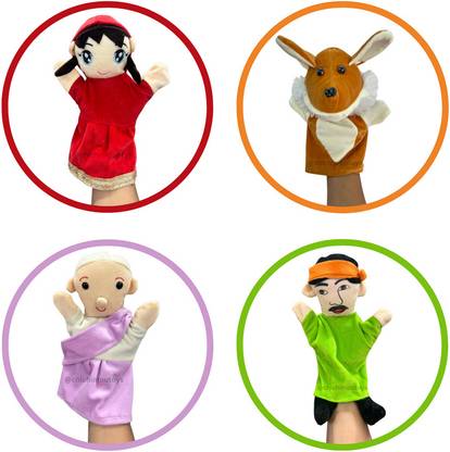 Ritu Shubhman's Creation Little RedRiding Hood Puppets Hand Puppets
