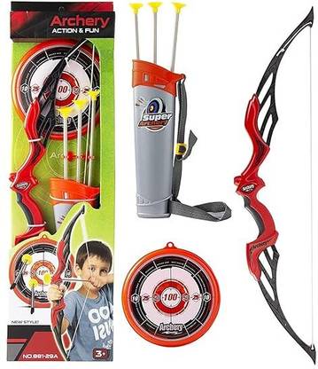 PRANCING UNICORN Kids Bow & Arrow Toy, Boys Archery Set Outdoor Hunting with 3 Suction Cup Arrows Archery Kit