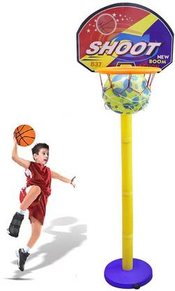 Kid Kraze Basket Balls for Kids, Height Adjustable Kit Indoor and Outdoor Game Basketball