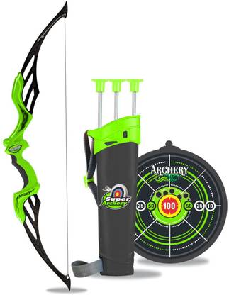 Planet of Toys Heavy Duty Bow Arrow Set for Kids Age 5 -12 Years Outdoor Target Game Archery Archery Kit