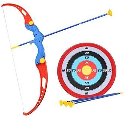 Super Toy Bow and Arrow Archery Toy Set with Target Board, Colorful with 3 Suction Cup Archery