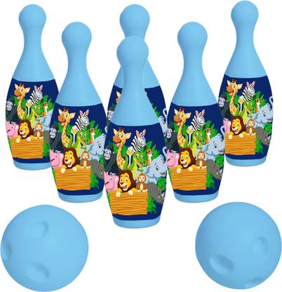 himanshu tex Mickey & Friends 6-Pin and Ball Set for Bowling Sports Bowling Set