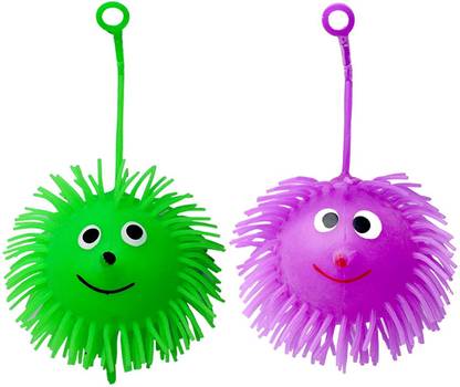 CJ CHILDREN Light Puffer Squishy Ball Toys for Toddlers Babies (Set of 2) Softball