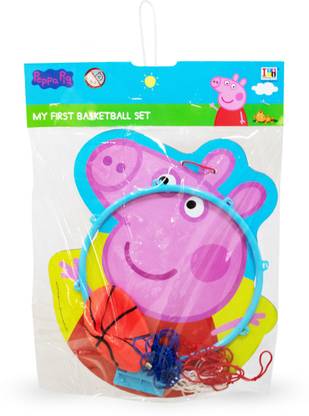 Peppa Pig Peppa pig face shape basket ball set for kids Basketball