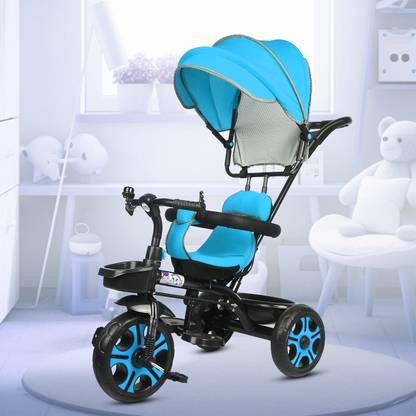 flammable Small kids Tricycles Cycles for Kids Cycle for Baby with Storage Basket BABY TRICYCLE WITH CANOPY Tricycle