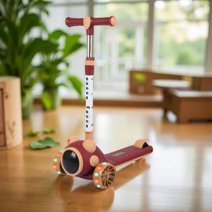 TOYSHOPPEE Handlebar and Foldable Design Kick Scooter Strong & Safe | for Boy & Girl 3 wheel Tricycle