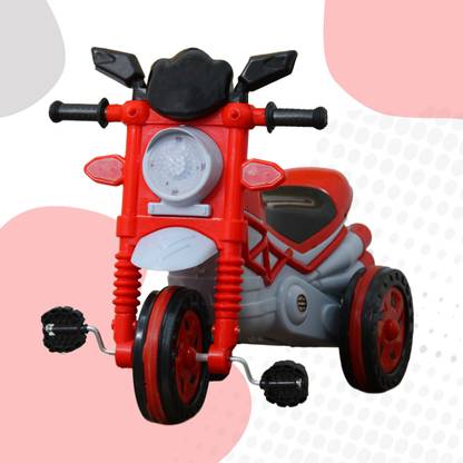 EVOSHINE Kids Ride On Toy, Learning and Activity for 1-5 Year Old Kids TRICYCLE BULLET RED 02 Tricycle