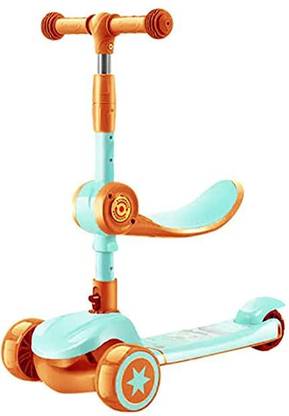 StarAndDaisy tarAndDaisy Sit N Slide Kids Kick Scooter- 3 Wheel Scooter Sit N Slide Kids Kick Scooter- 3 Wheel Scooter (Suitable for 2-10 Yrs) Tricycle