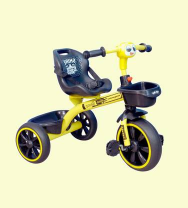 Carbon Tricycle for Kids / Baby Tricycle Kids Cycle, Baby Cycle with Storage Basket Yellow Kids Tricycle For 1.5 to 5 Years Tricycle
