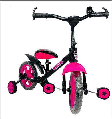 Evolife Dash Star Bicycle for Kids With Pillion Wheels Smart Plug & Play With Cushion 12 T (inch) Recreation Cycle