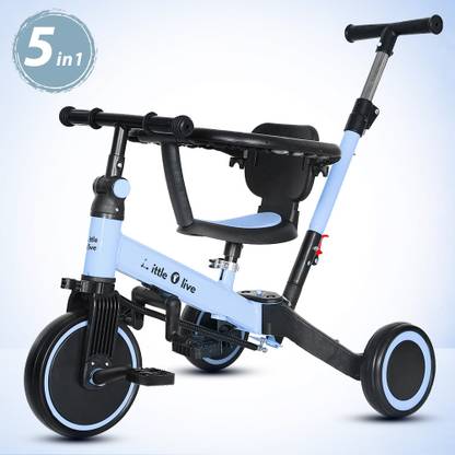 Little Olive The Most Advanced 5 in 1 Baby Cycle Mini Marvel Grand Tricycle