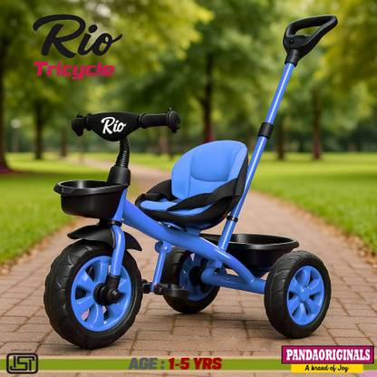 Pandaoriginals RIO PREMIUM HEAVY DUTY TRICYCLE AGE 1-5 YRS| STRONGEST FRAME, WEIGHT CAP: 40KGS Tricycle