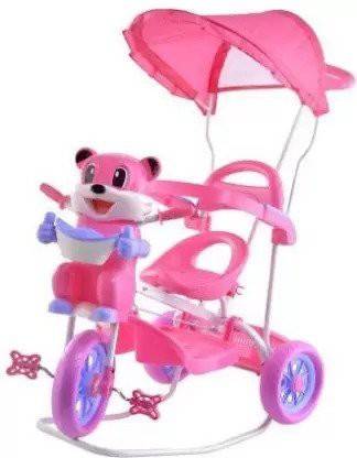 Snifty Pink color kids tricycle front and back basket Tricycle (Pink) micky mouse Tricycle
